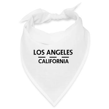 Los Angeles, Kalifornien - Bandana - Weiß - Vorne