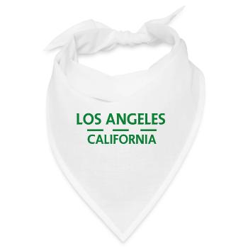 Los Angeles, Kalifornien - Bandana - Weiß - Vorne