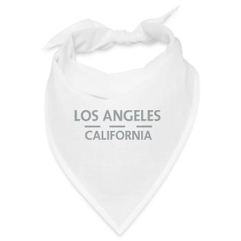 Los Angeles, Kalifornien - Bandana - Weiß - Vorne