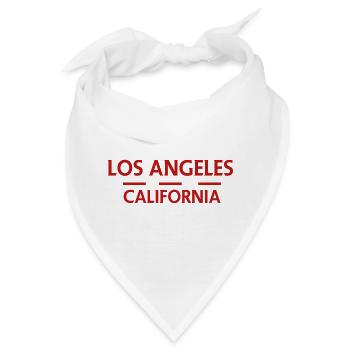 Los Angeles, Kalifornien - Bandana - Weiß - Vorne