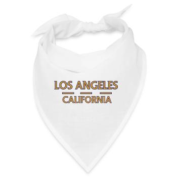 Los Angeles, Kalifornien Retro-Typografie - Bandana - Weiß - Vorne