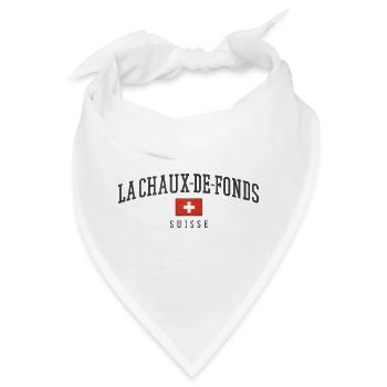 La Chaux-de-Fonds Swiss Emblem - Bandana - Weiß - Vorne