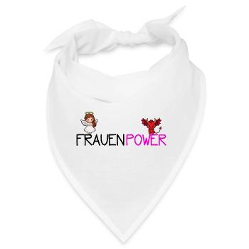 Frauenpower - Bandana - Weiß - Vorne