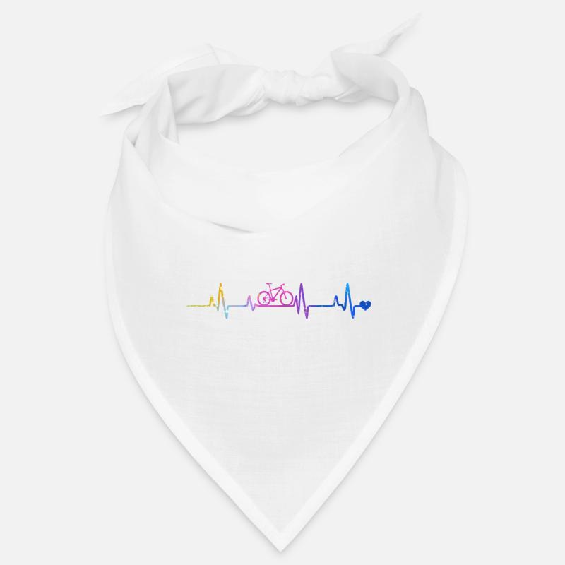 Herzschlag Radfahrer Gradient Bandana