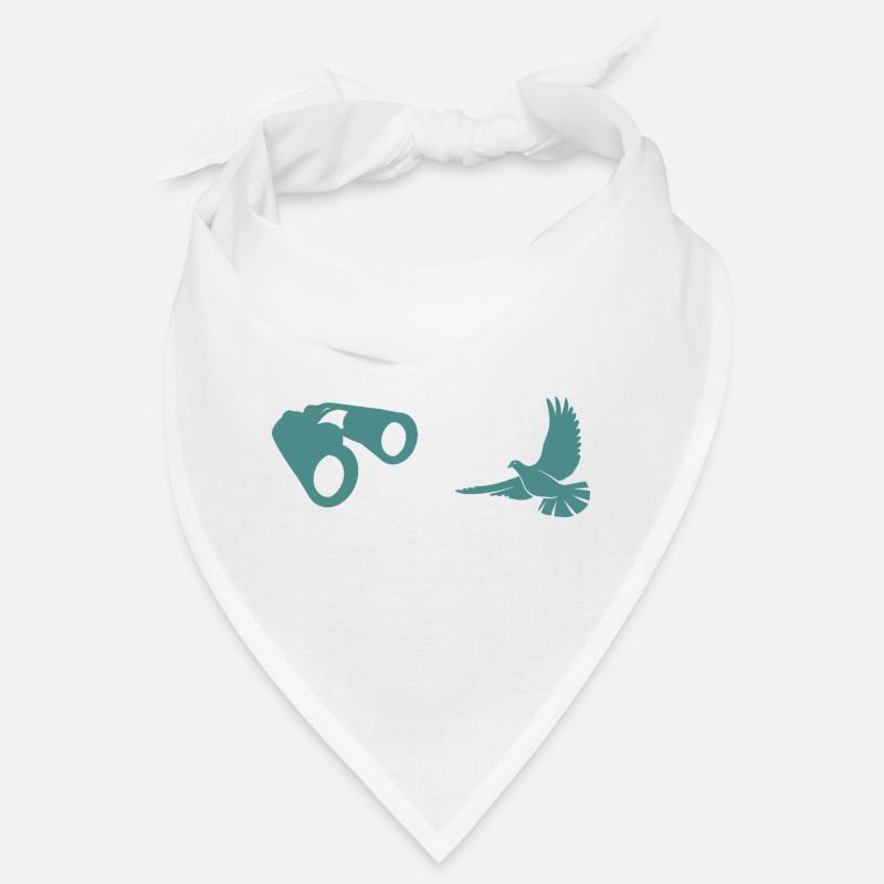 Minimalist Bird Watching Silhouette Bandana