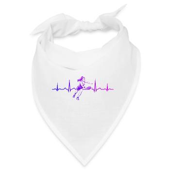 Pickleball Coach Geschenk für Pickleballspiel Fans - Bandana - Weiß - Vorne