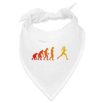 Geschenkidee für eine Running mit Running - Bandana - Weiß - Vorne