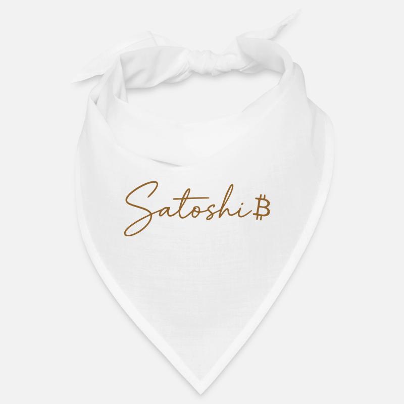 Satoshi Bitcoin Lettering Design Or Bandana