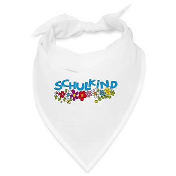 Schulkind  - Bandana - Weiß - Vorne