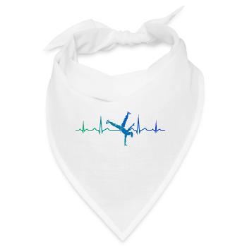 Geschenkidee für eine Dance-Fanin mit Hip-Hop-Tanz - Bandana - Weiß - Vorne