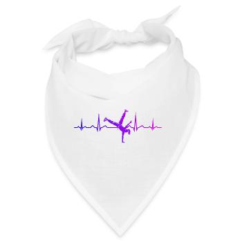 Streetdance Geschenkidee für eine Hip-Hop-Tänzerin - Bandana - Weiß - Vorne