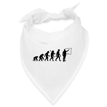 Lehrer Evolution Für Lehrer und Professoren - Bandana - Weiß - Vorne
