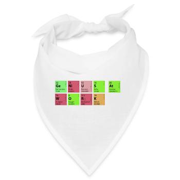 genius at work - Bandana - Weiß - Vorne