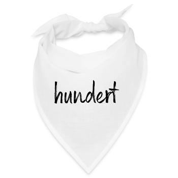 100 hundert Jubiläum Jahrestag Geburtstag Geschenk - Bandana - Weiß - Vorne