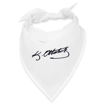 Mustafa Kemal Atatürk imza - Bandana - Weiß - Vorne
