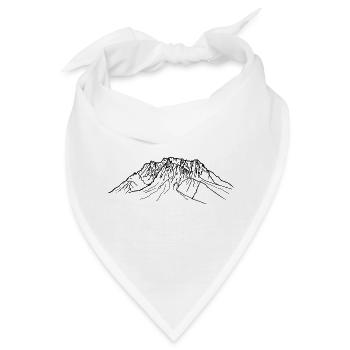 Zugspitze, Alpen, Berg Wettersteingebirge mountain - Bandana - Weiß - Vorne
