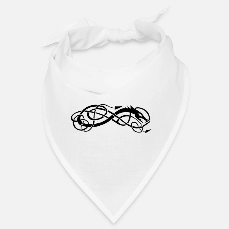 Serpent celte noir Bandana