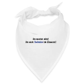 Ich nasche nicht - Bandana - Weiß - Vorne