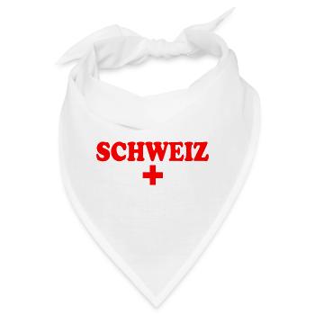 Schweiz - Bandana - Weiß - Vorne