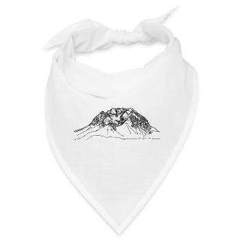 Grimming, Ennstal, Berg, Alpen, Bergsteiger Gipfel - Bandana - Weiß - Vorne