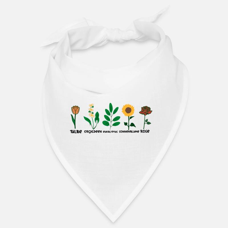 Espèces de fleurs - Bandana - blanc