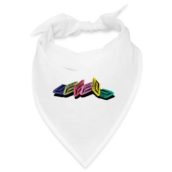 Kassette - Bandana - Weiß - Vorne