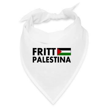 Fritt palestina - Bandana - Weiß - Vorne