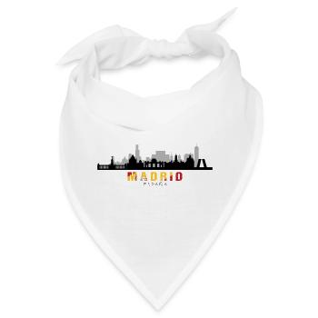 Madrid España Spanien Silhouette - Bandana - Weiß - Vorne
