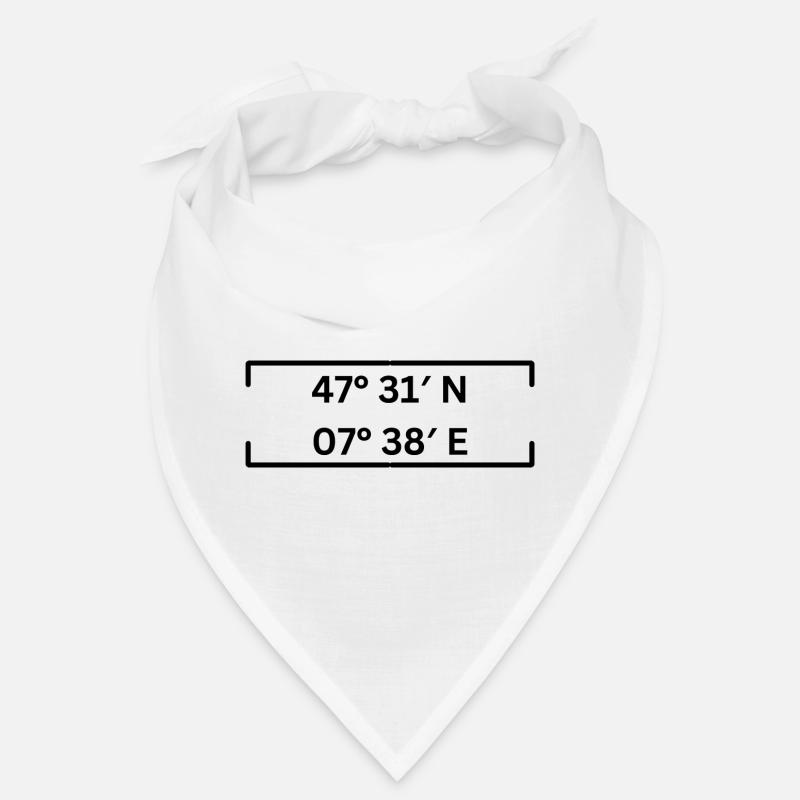 Coordinates Muttenz Minimalist Bandana