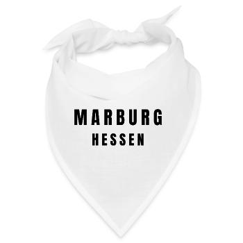 Marburg Hessen - Bandana - Weiß - Vorne