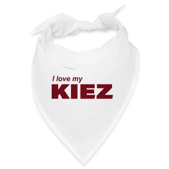 I LOVE MY KIEZ - Bandana - Weiß - Vorne