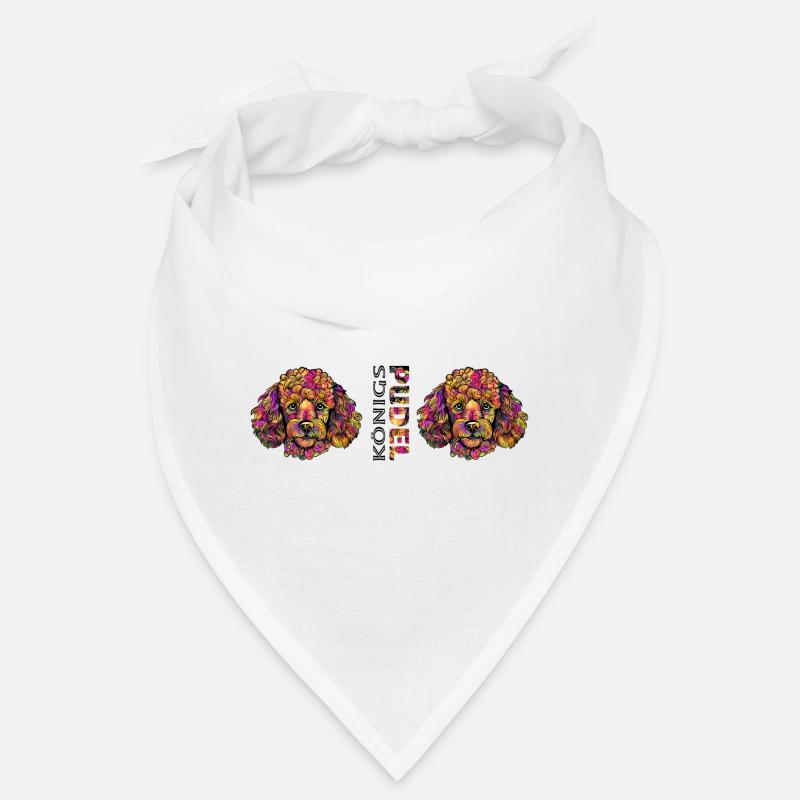 Caniche - Bandana - blanc