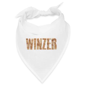 Winzer – Korken Design - Bandana - Weiß - Vorne