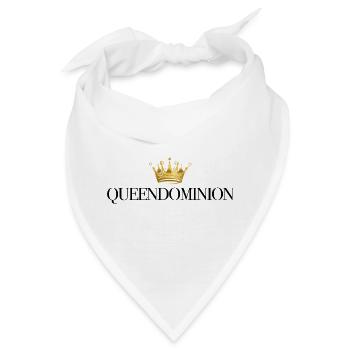 Goldene Krone Auf Schwarz - Bandana - Weiß - Vorne