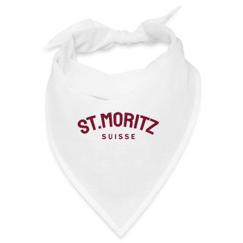 St. Moritz - Suisse - Schweiz - Swiss - Bandana - Weiß - Vorne