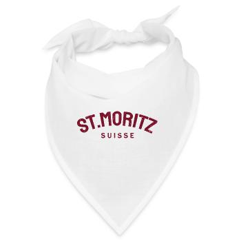 St. Moritz - Suisse - Schweiz - Swiss - Bandana - Weiß - Vorne