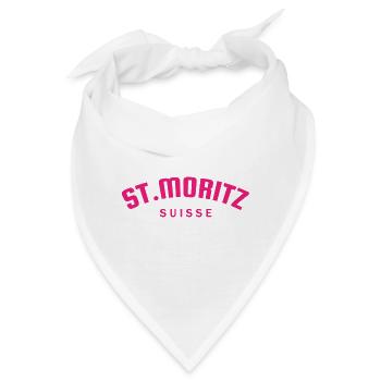 St. Moritz - Suisse - Schweiz - Swiss - Bandana - Weiß - Vorne