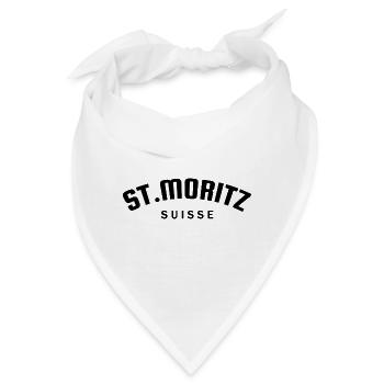 St. Moritz - Suisse - Schweiz - Swiss - Bandana - Weiß - Vorne