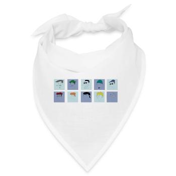 Sammlung von selbstgefälligen Männern - Bandana - Weiß - Vorne