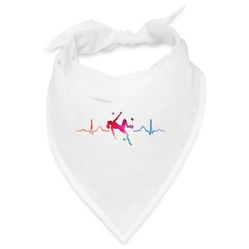 Boulderer Herzschlag Boulder Bouldern - Bandana - Weiß - Vorne