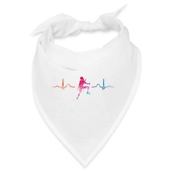 Boulderer Herzschlag Boulder Bouldern - Bandana - Weiß - Vorne