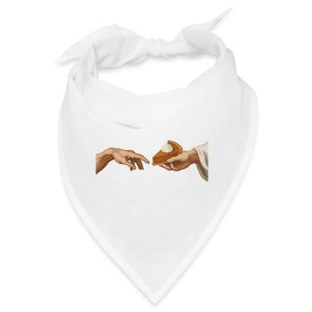Kürbiskuchen Die Entstehung Lustiger Kürbiskuchen - Bandana - Weiß - Vorne