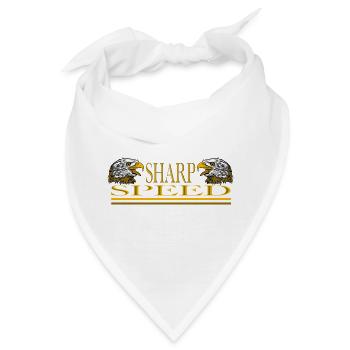 Sharp Speed – Double Eagle Racing Streetwear Desig - Bandana - Weiß - Vorne