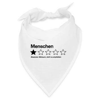 Menschen Ein Stern nicht zu empfehlen - Bandana - Weiß - Vorne