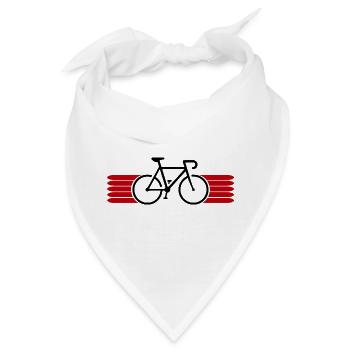 Fahrrad fahren Bike Fahrradfahrer Fahrradfahrerin - Bandana - Weiß - Vorne