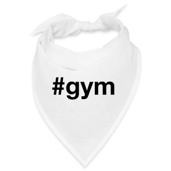 GYM Addict Muskeltraining Fitness - Bandana - Weiß - Vorne