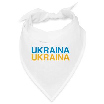 UKRAINA Ukrainian Flag Ukraine Flagge - Bandana - Weiß - Vorne