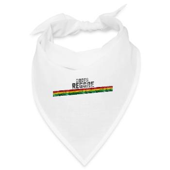 Roots Reggae Farbverlauf Design - Bandana - Weiß - Vorne