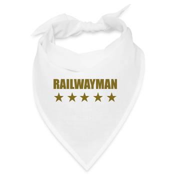 Eisenbahner / Eisenbahnen / Eisenbahn / Bahn - Bandana - Weiß - Vorne