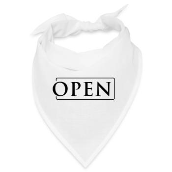 OPEN in Rahmen - Bandana - Weiß - Vorne